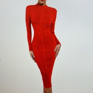 Sexy Stunning elegant bandage  midi dress perfect for date night or ladies night